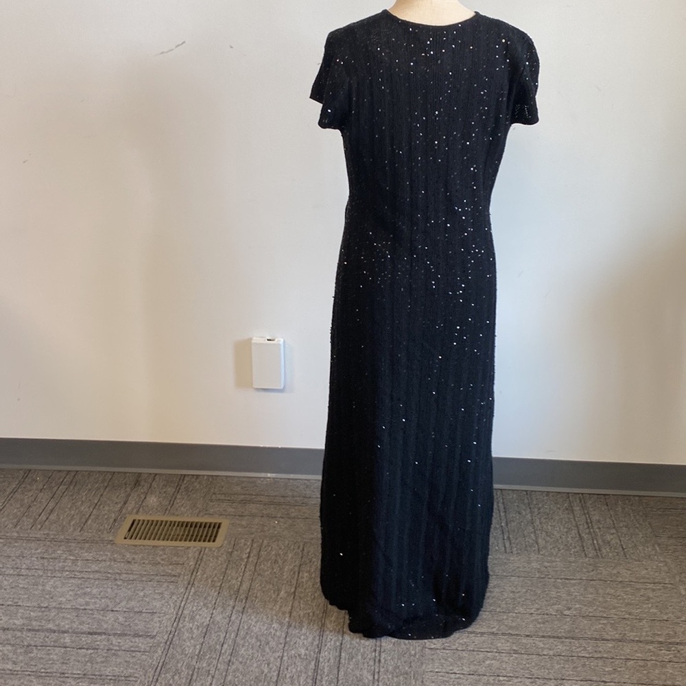 Jessica Howard Evening Maxi Formal Dress Short Sleeve Size 4 - Picture 3 of 6
